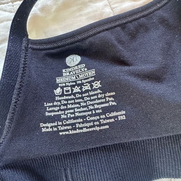 Kindred Bravely Signature Sublime Contour Maternity & Nursing Bra Black Medium - Picture 4 of 7